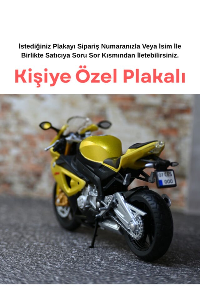 Bmw S 1000 RR Metal Motor - Kişiye Özel Hediye Mot
