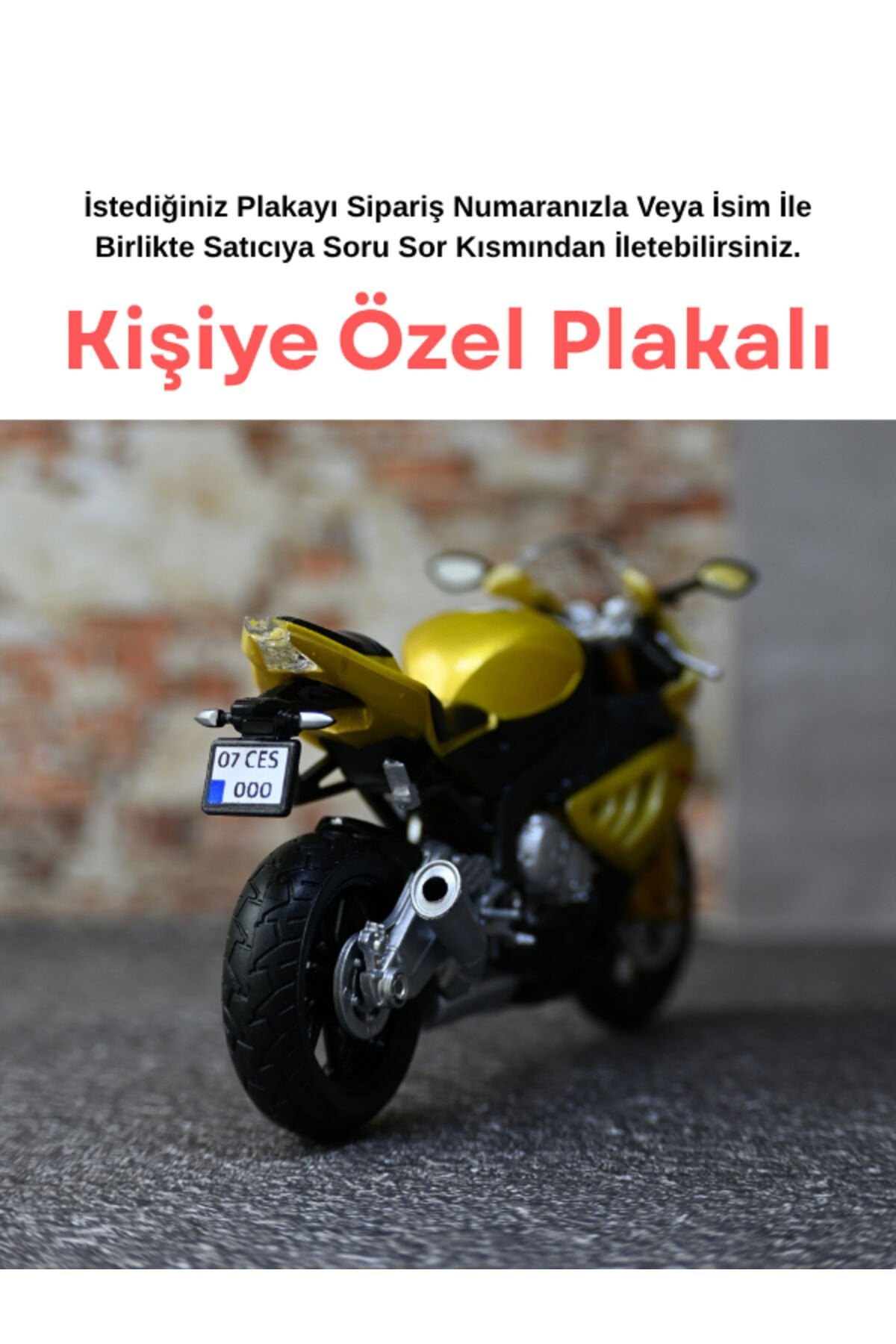 Bmw S 1000 RR Metal Motor - Kişiye Özel Hediye Mot