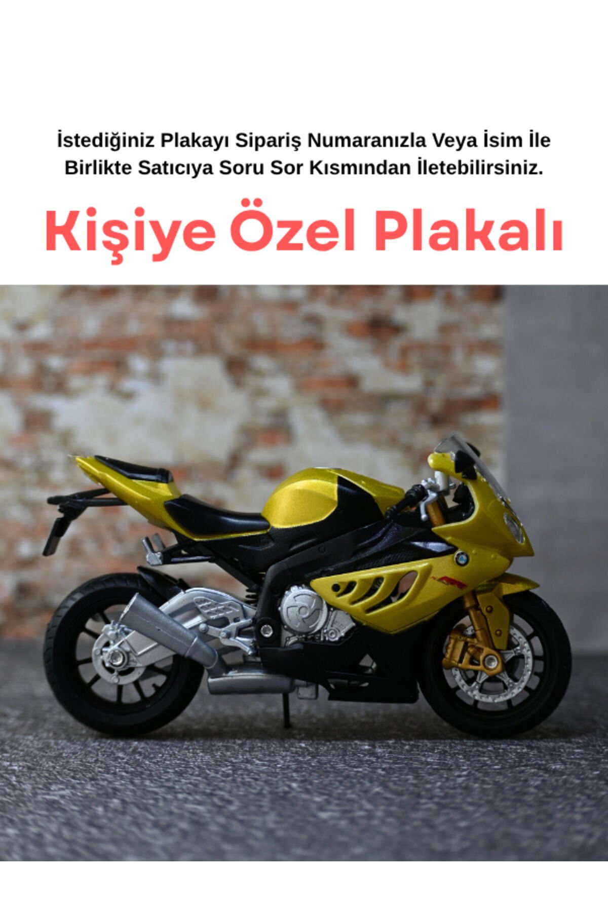 Bmw S 1000 RR Metal Motor - Kişiye Özel Hediye Mot