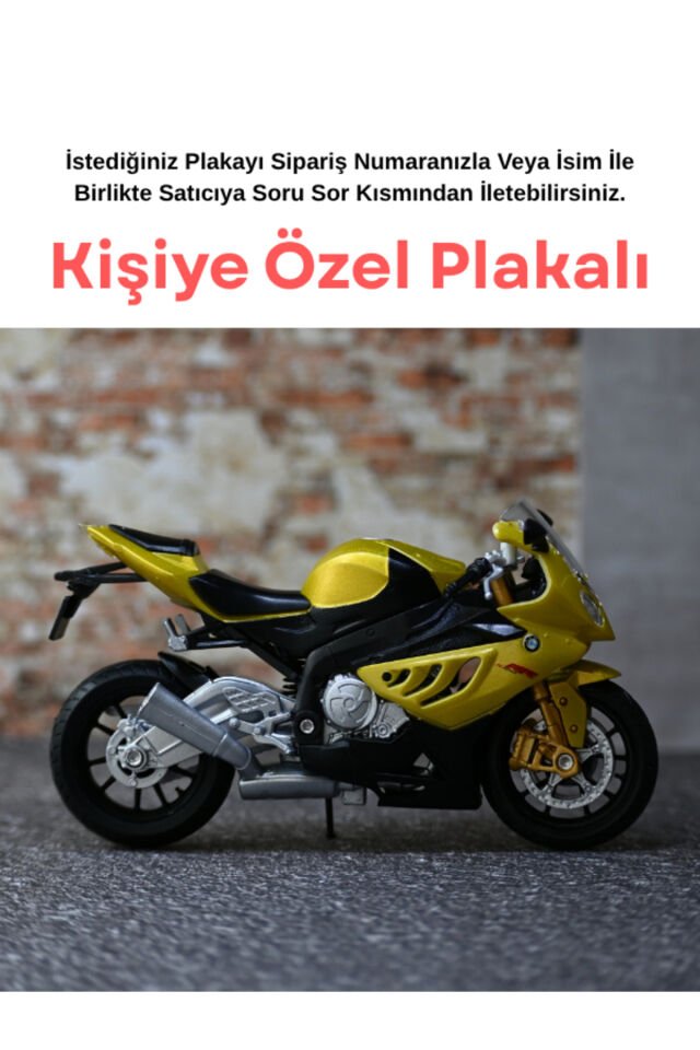 Bmw S 1000 RR Metal Motor - Kişiye Özel Hediye Mot