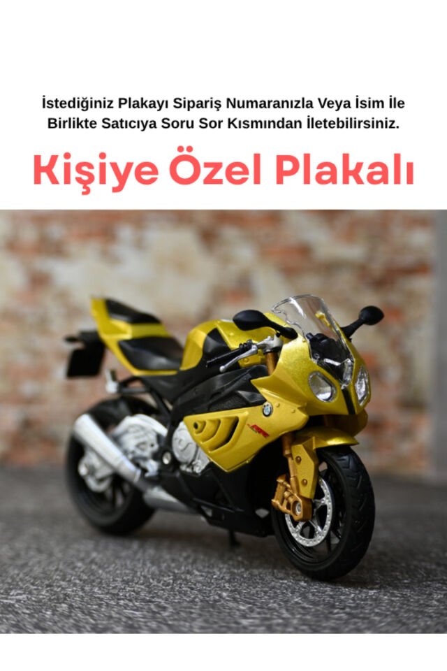 Bmw S 1000 RR Metal Motor - Kişiye Özel Hediye Mot