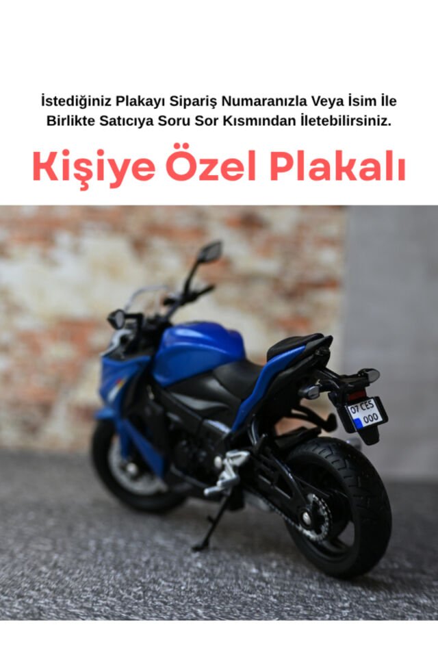 Suzuki GSX-S1000F Metal Motor - Kişiye Özel Hediye