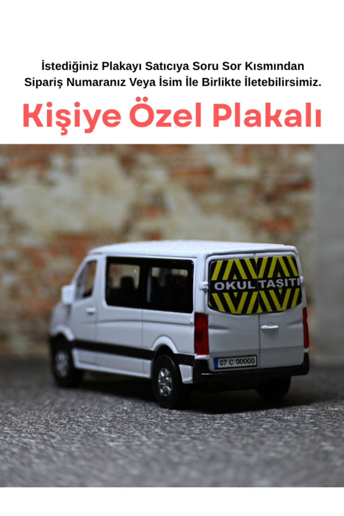 Mercedes Sprinter Okul Taşıtı Metal Araba - Oyunca