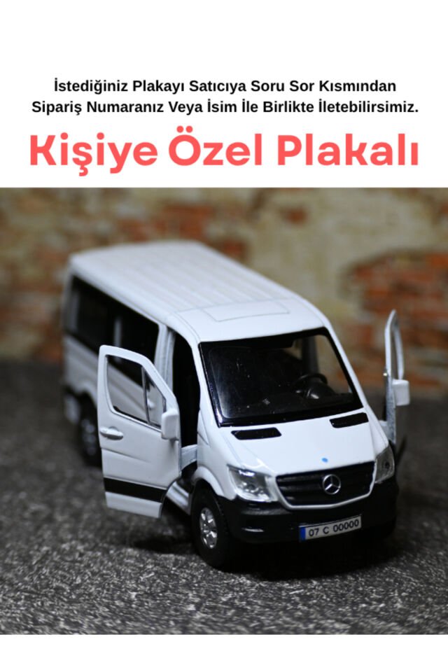 Mercedes Sprinter Okul Taşıtı Metal Araba - Oyunca