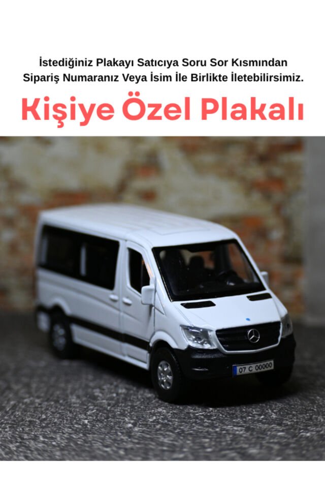 Mercedes Sprinter Okul Taşıtı Metal Araba - Oyunca
