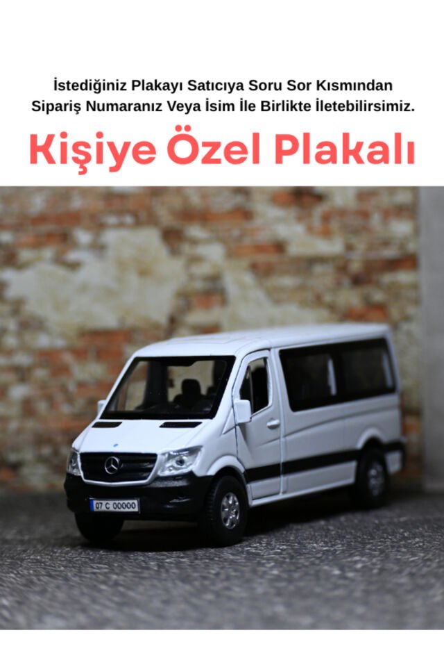Mercedes Sprinter Okul Taşıtı Metal Araba - Oyunca