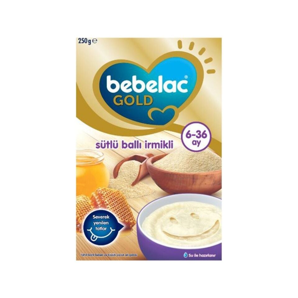 BEBELAC GOLD SUTLU BALLI İRMİKLİ EK GIDA 250GR