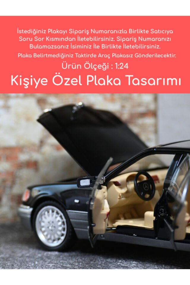 Mercedes-Benz S320 Metal Oyuncak Araba - 1:24 Ölçe