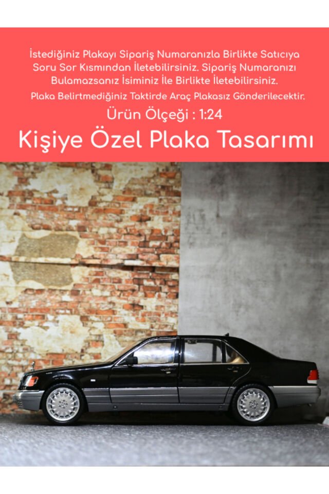 Mercedes-Benz S320 Metal Oyuncak Araba - 1:24 Ölçe