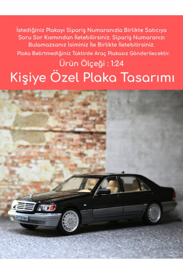 Mercedes-Benz S320 Metal Oyuncak Araba - 1:24 Ölçe