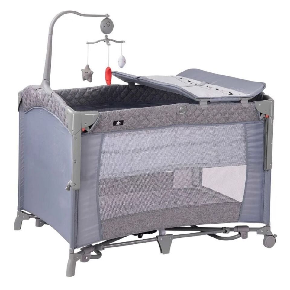 Sunny Baby Oslo Anne Yanı Oyun Parkı Gri 9165