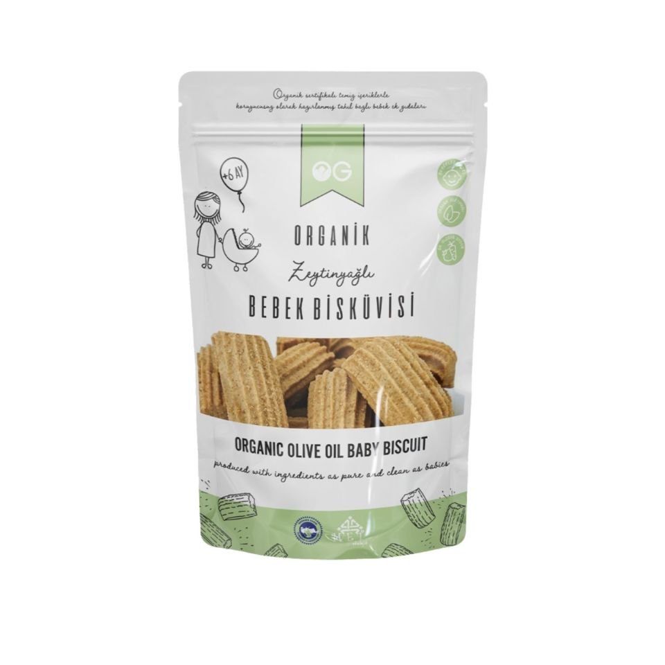 OG Natural Organik Bebek Bisküvisi 300 Gr +6 Ay