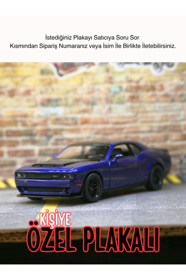 Dodge Challenger Metal Oyuncak Araba MOR