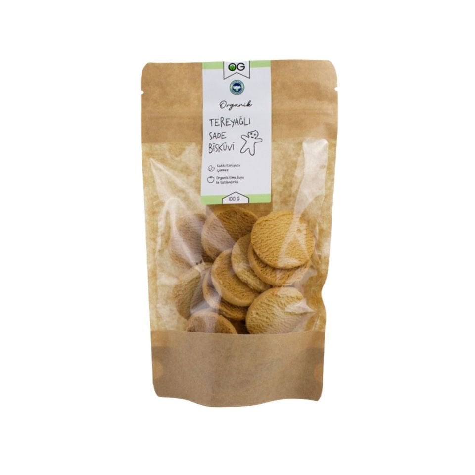OG Organik Tereyağlı Sade Bisküvi 100 Gr