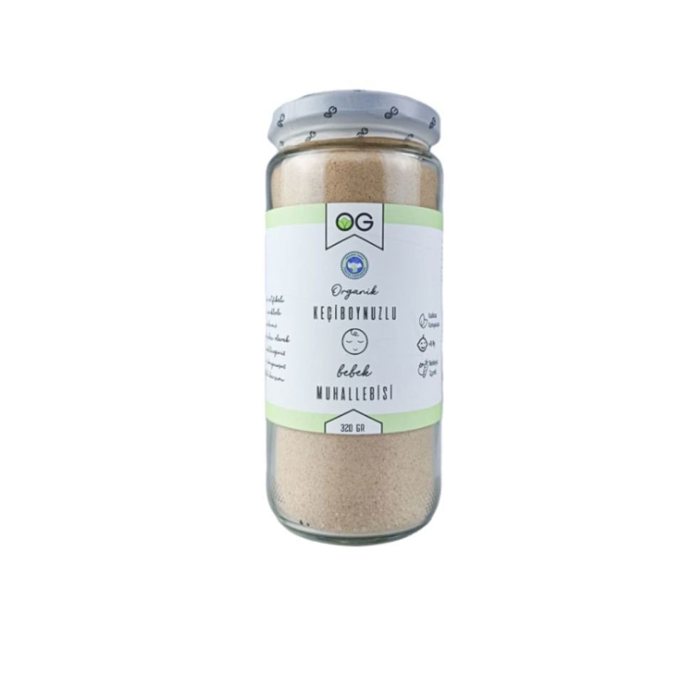 OG Natural Organik Keçiboynuzlu Bebek Muhallebisi Karışımı 320 Gr +8 Ay