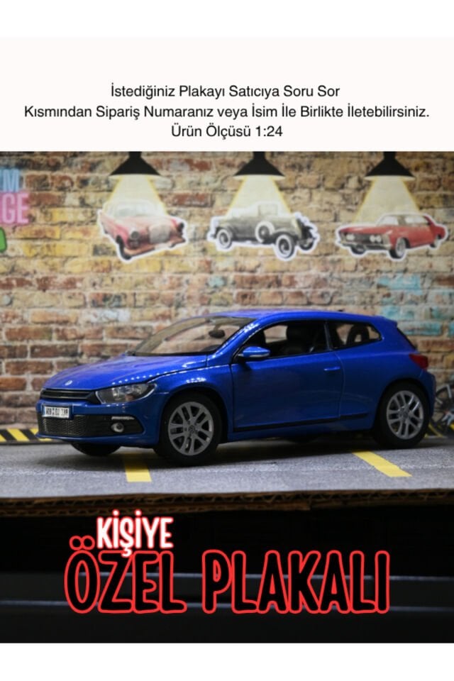 Volkswagen Scirocco Metal Araba MAVİ