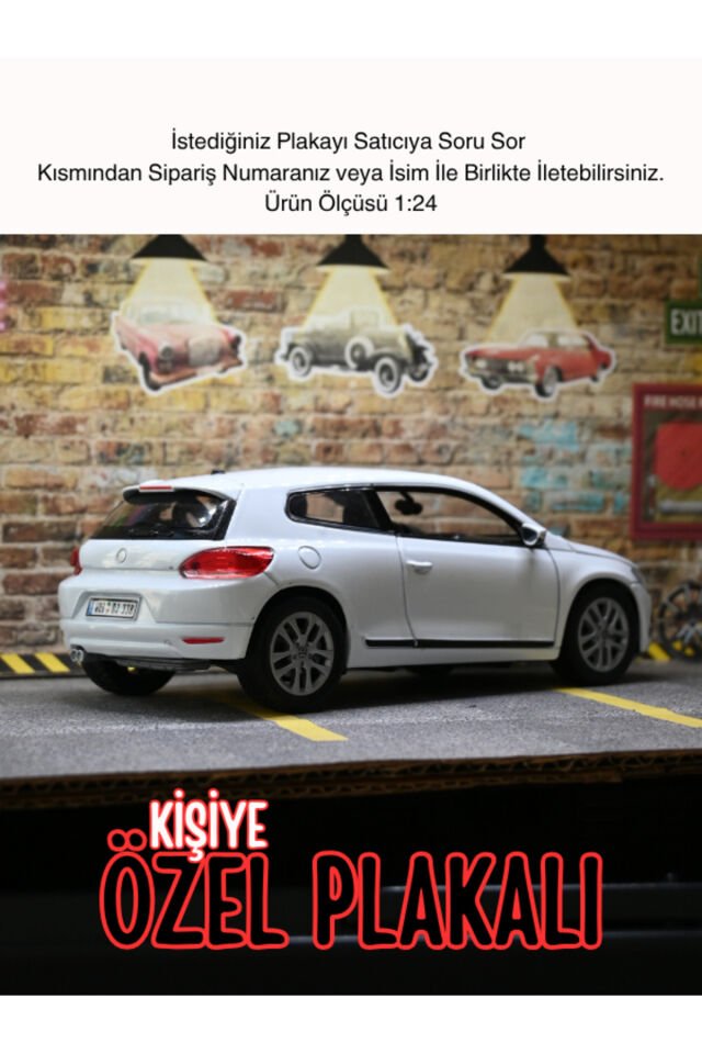 Volkswagen Scirocco Metal Araba BEYAZ