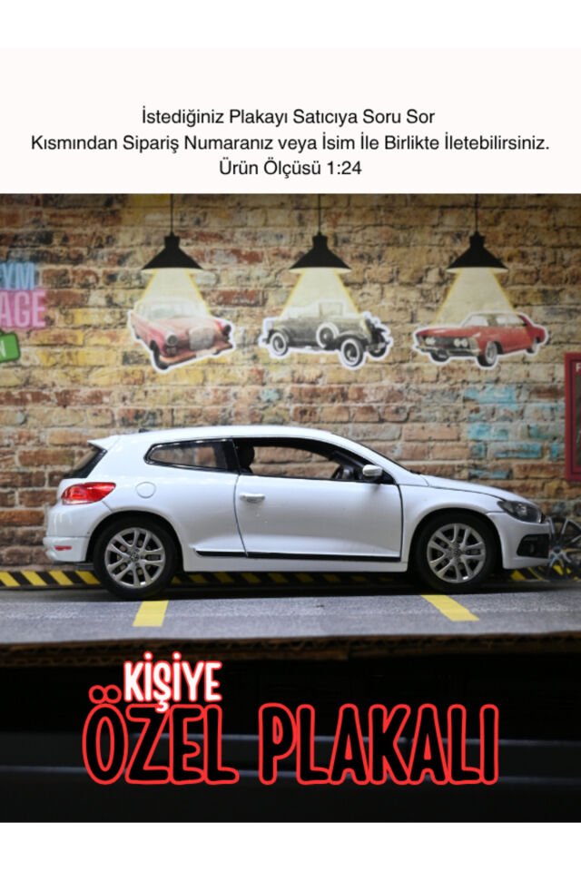 Volkswagen Scirocco Metal Araba BEYAZ