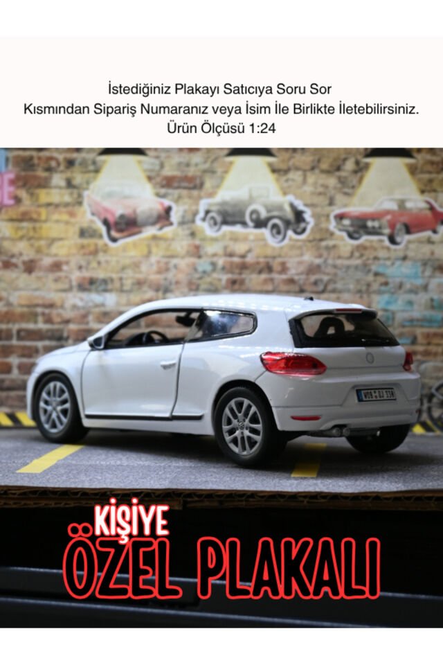 Volkswagen Scirocco Metal Araba BEYAZ