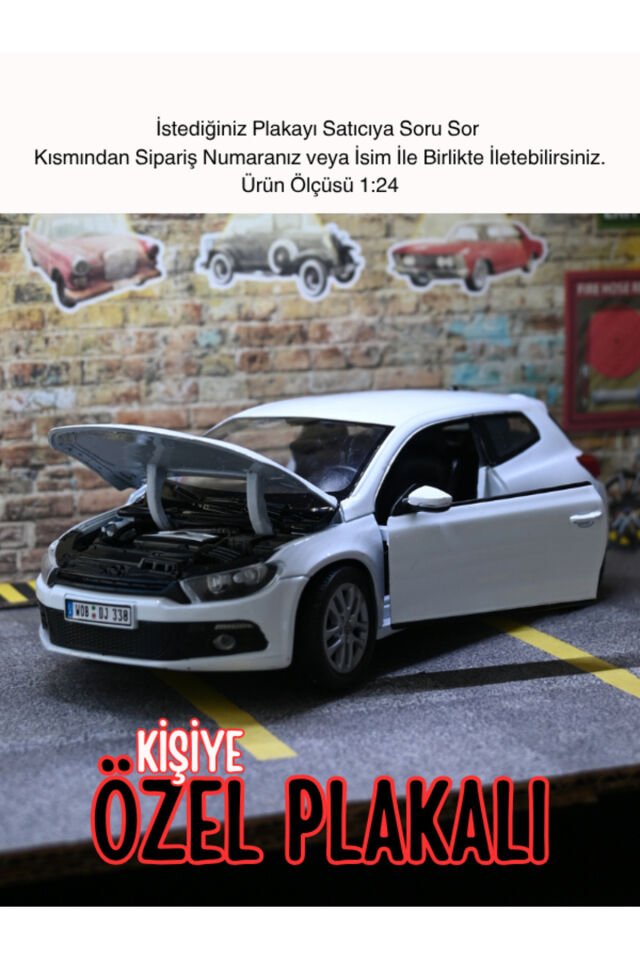 Volkswagen Scirocco Metal Araba BEYAZ