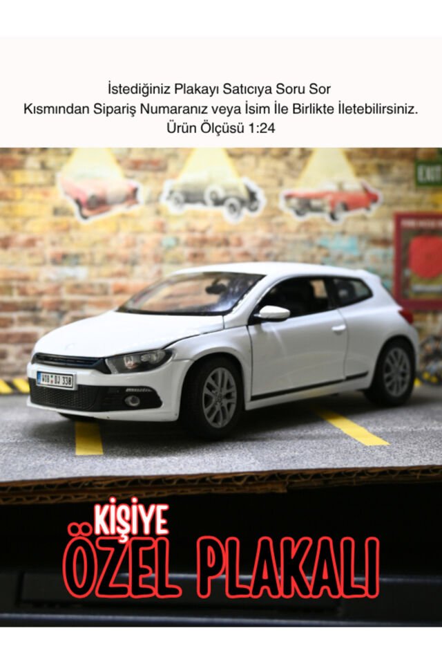 Volkswagen Scirocco Metal Araba BEYAZ