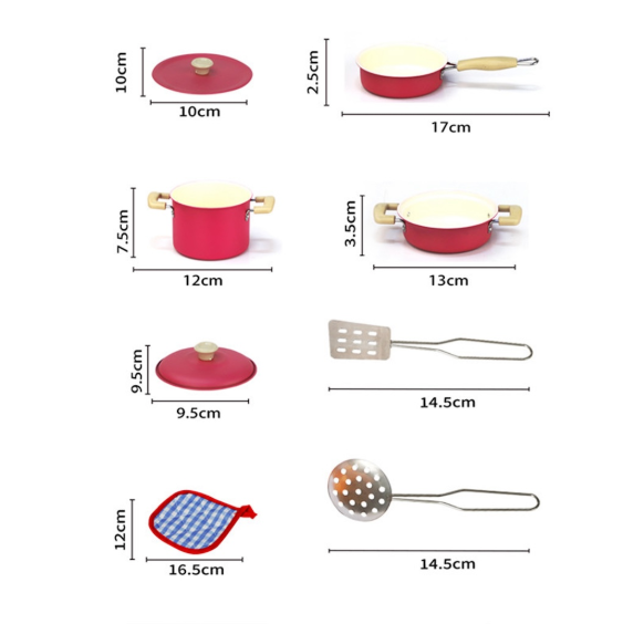 8694359094630 8 PARCA PEMBE EMAYE TENCERE TAVA SET