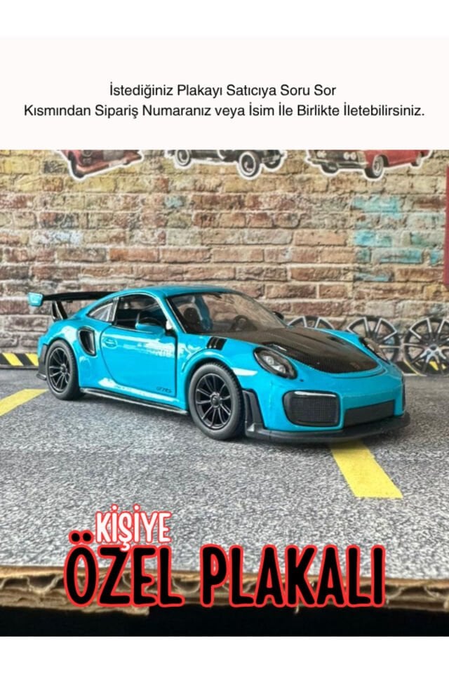Porsche 911 Gt2 RS Oyuncak Araba TURKUAZ