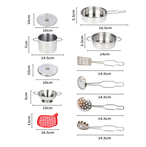 8694359094708 11 PARCA CELIK TENCERE TAVA SET