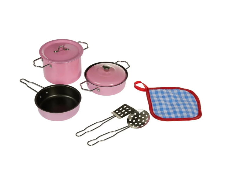 8694359094623 8 PARCA PEMBE EMAYE TENCERE TAVA SET
