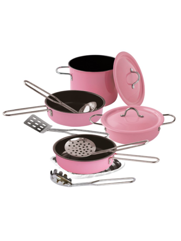 8694359094654 11 PARCA PEMBE EMAYE TENCERE TAVA SET