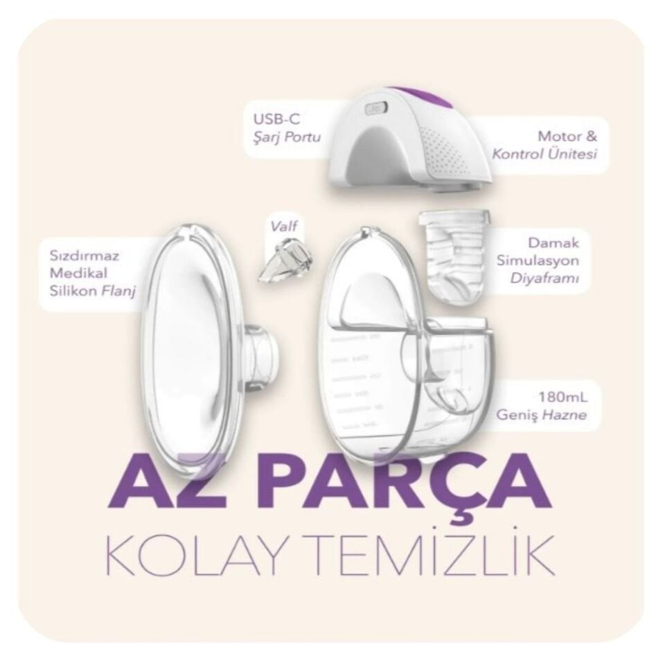 Mochi Elektirikli Giyilebilir Göğüs Pompası