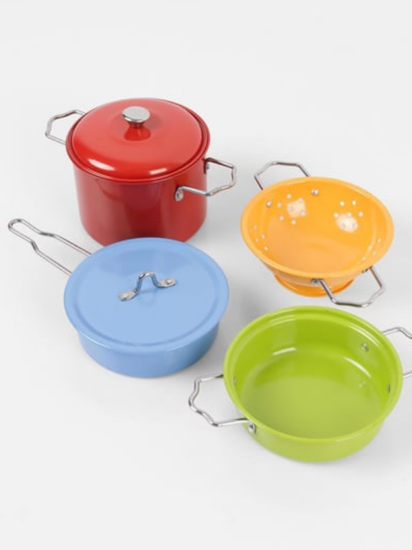 8694359094647 11 PARCA RENKLI EMAYE TENCERE TAVA SETI