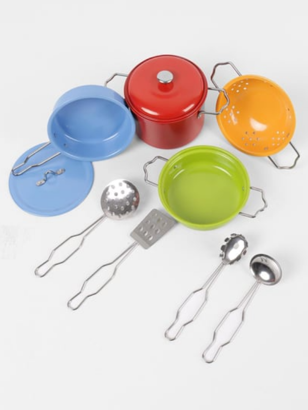 8694359094647 11 PARCA RENKLI EMAYE TENCERE TAVA SETI