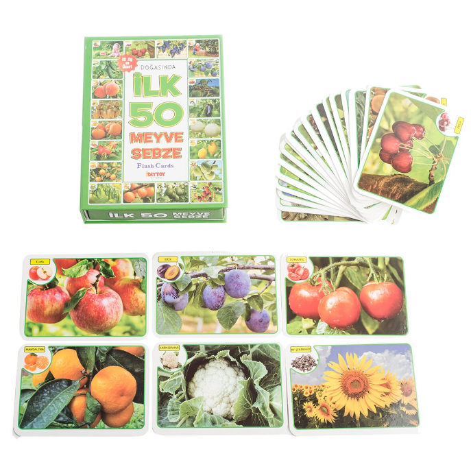 TABA-T01001420 F.CARD DOGASINDA ILK 50 MEYVE SEBZE