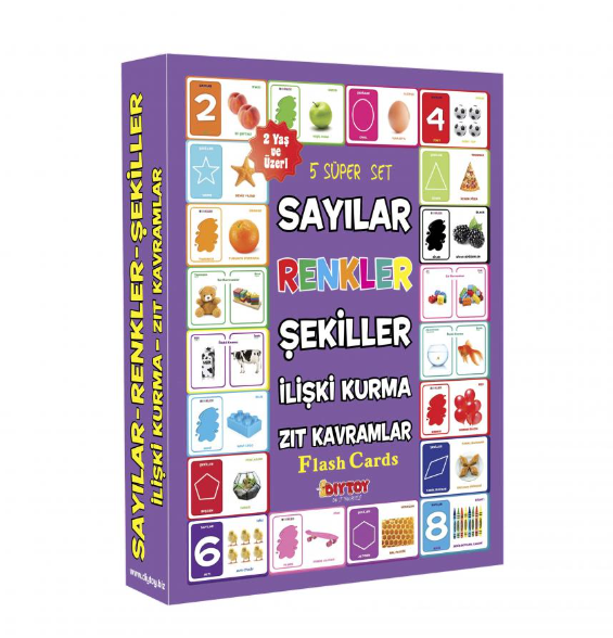 TABA-T02001413 F.CARDS Sayılar Renkler Şekiller