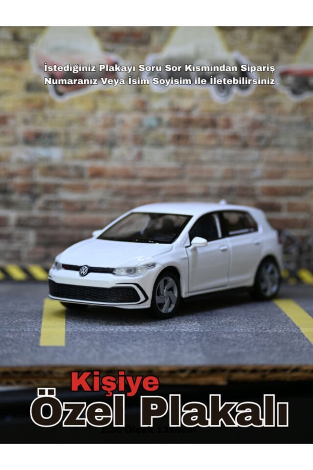 VOLKSWAGEN GOLF 8 METAL ARABA BEYAZ