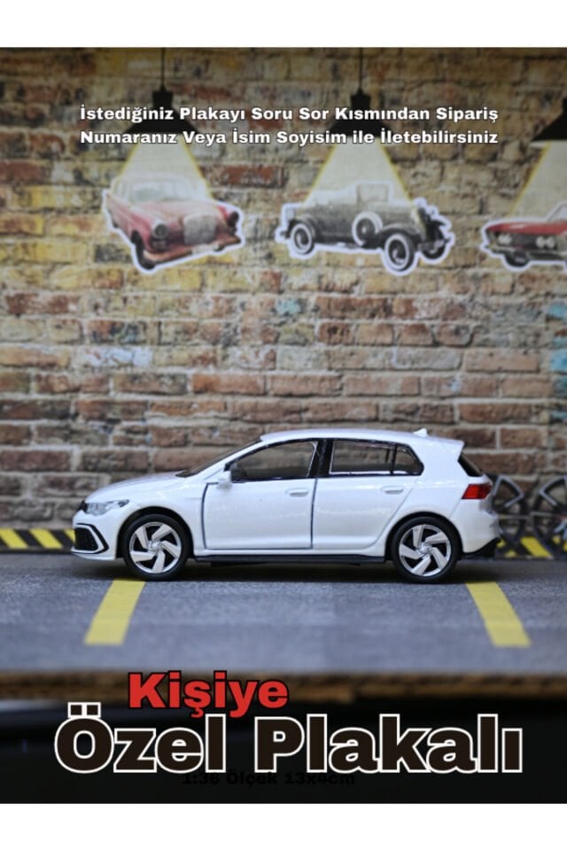 VOLKSWAGEN GOLF 8 METAL ARABA BEYAZ
