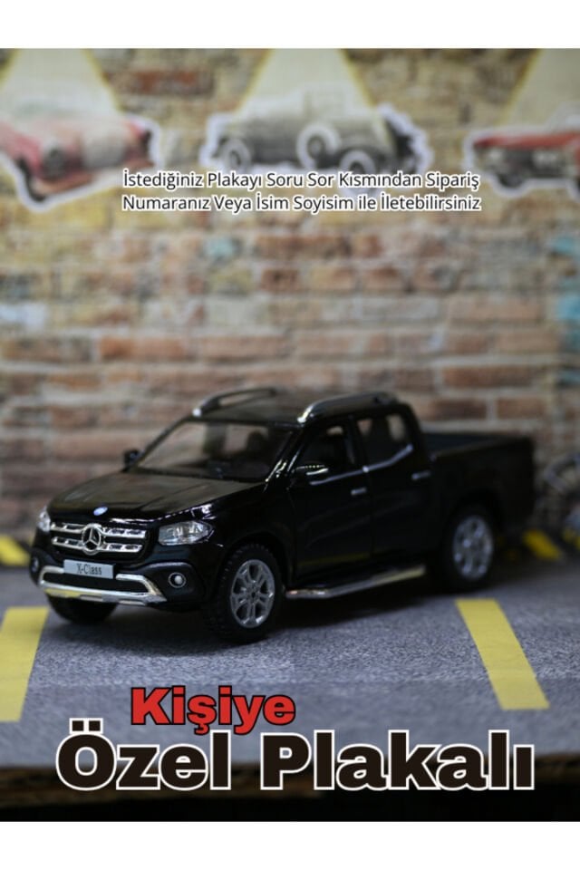 MERCEDES X-CLASS METAL ARABA SİYAH (PLAKALI)