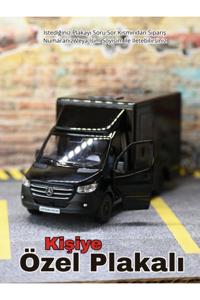 MERCEDES SPRİNTER KARGO TAŞITI METAL ARABA SİYAH
