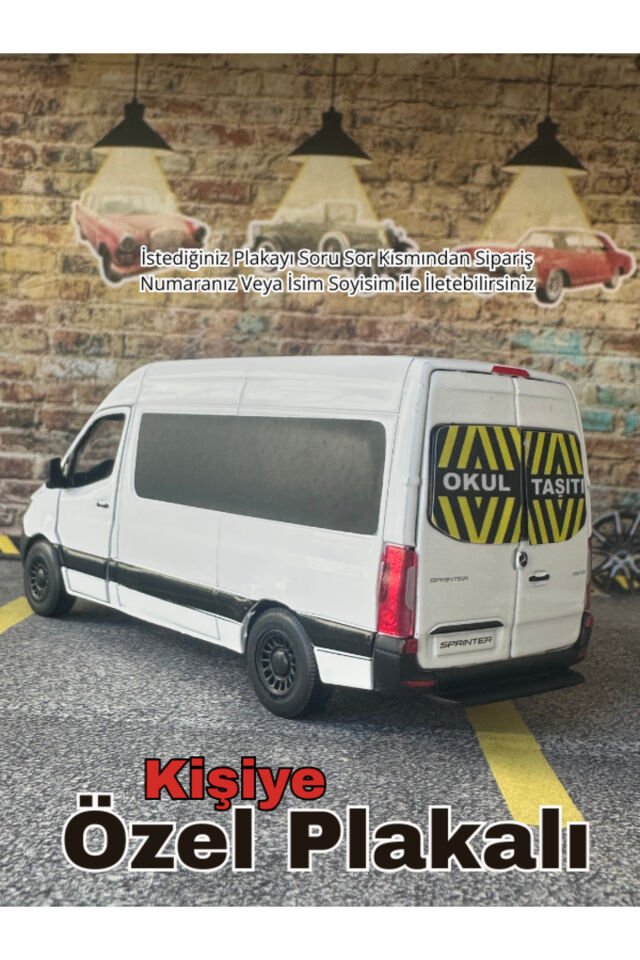 MERCEDES SPRİNTER OKUL TAŞITI METAL ARABA 2Lİ