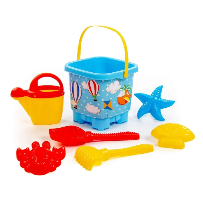 Polesie - Plaj Oyun Kovası POL-94780 FILELI KARE KOVA 2 AST 12