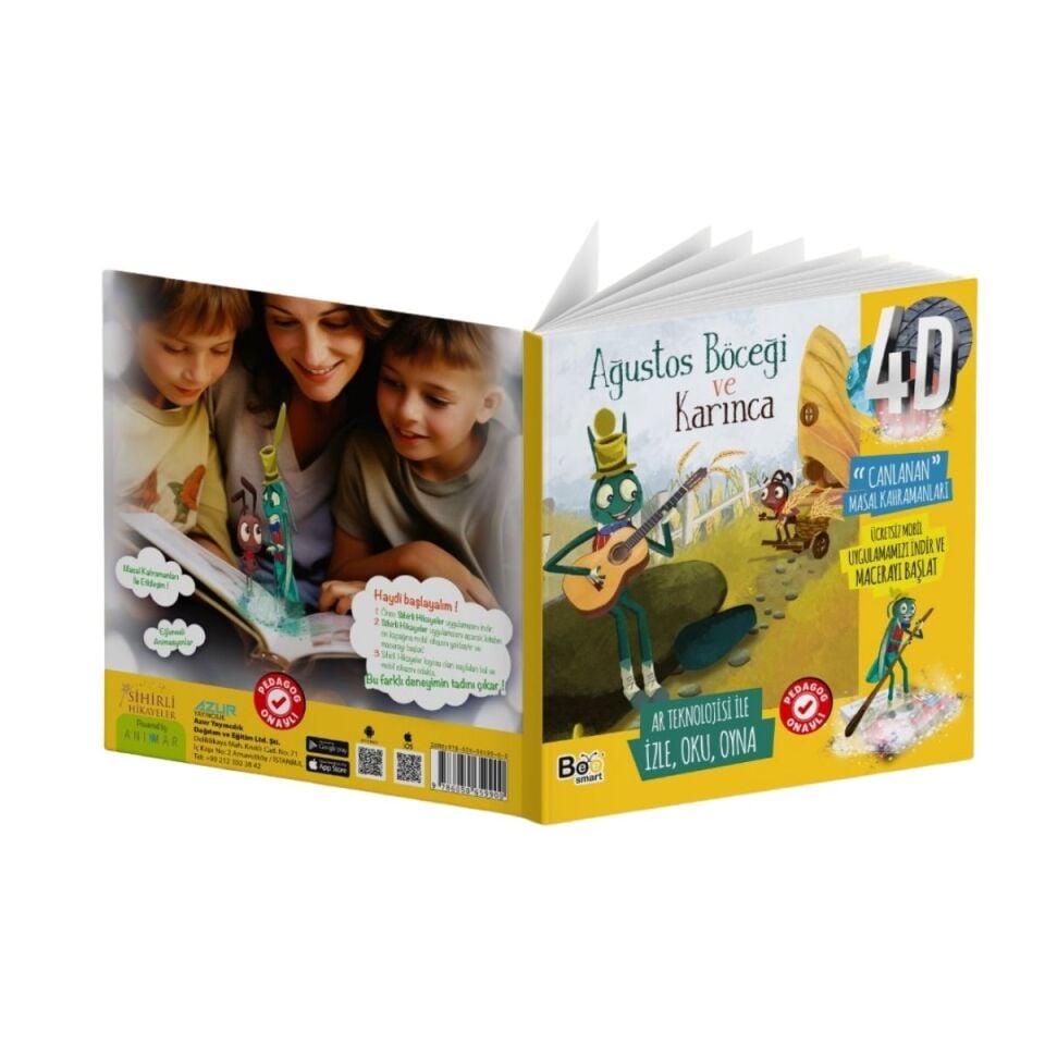 Bee Smart Ağustos Böceği ve Karınca Çocuk Kitabı