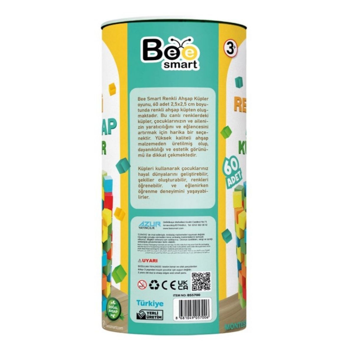 Bee Smart Renkli Ahşap Küpler