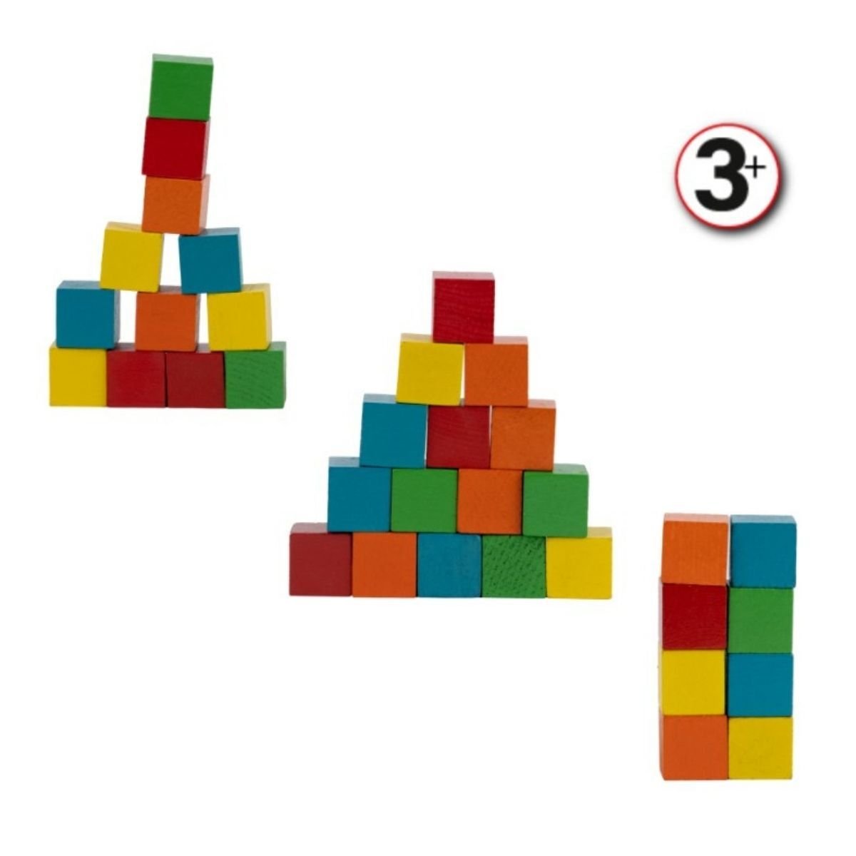 Bee Smart Renkli Ahşap Küpler