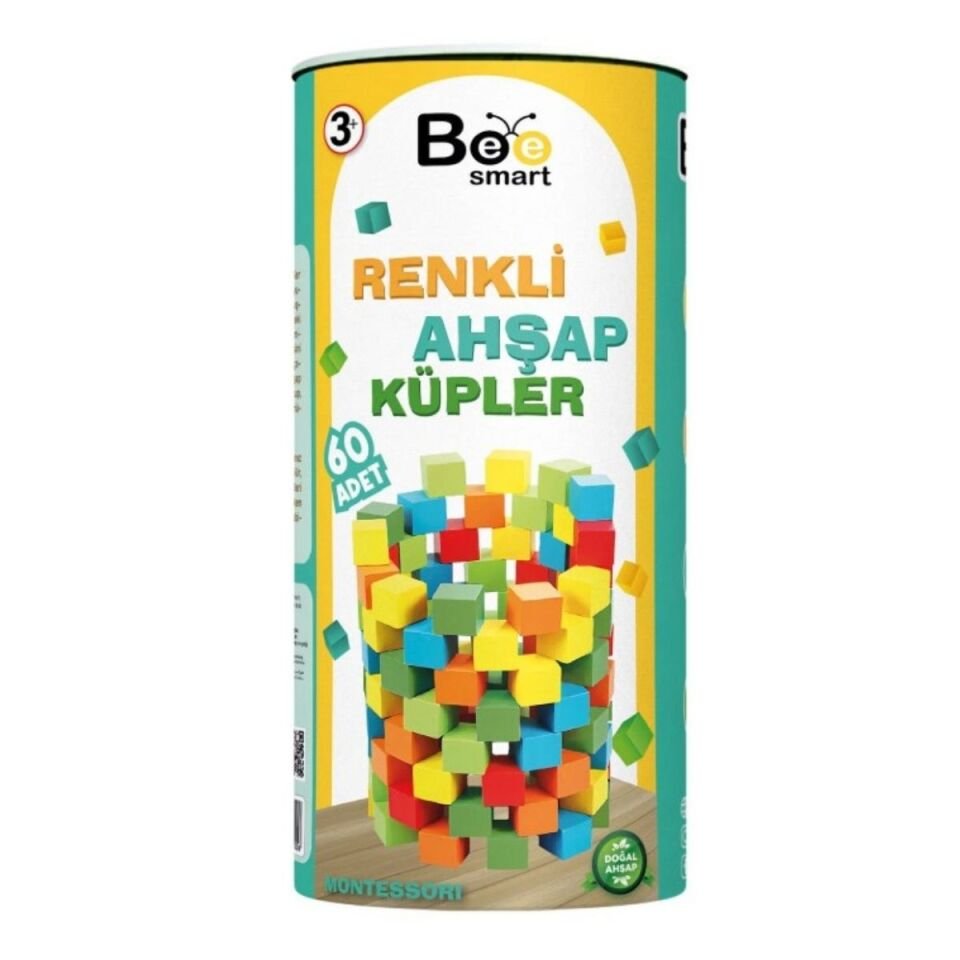 Bee Smart Renkli Ahşap Küpler