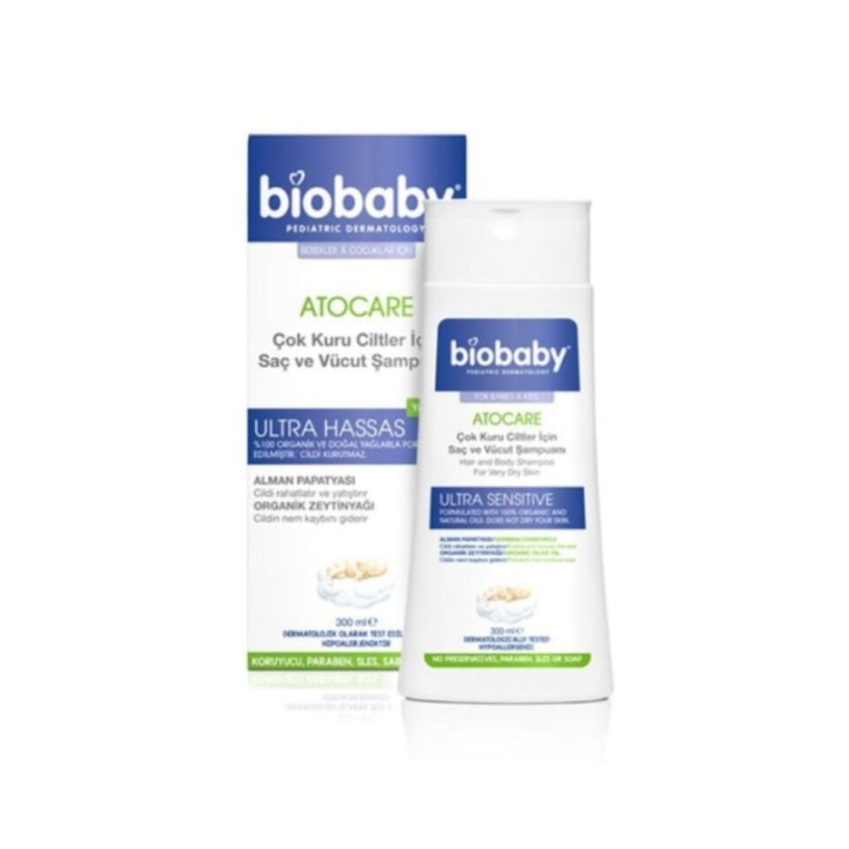 Biobaby Kuru ve Atopik Ciltler İçin Şampuan 300 ml