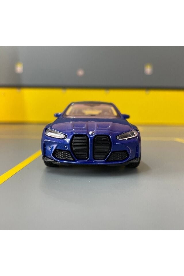 Bmw M4 1/36 Ölçek Diecast Metal Model Araba MAVİ