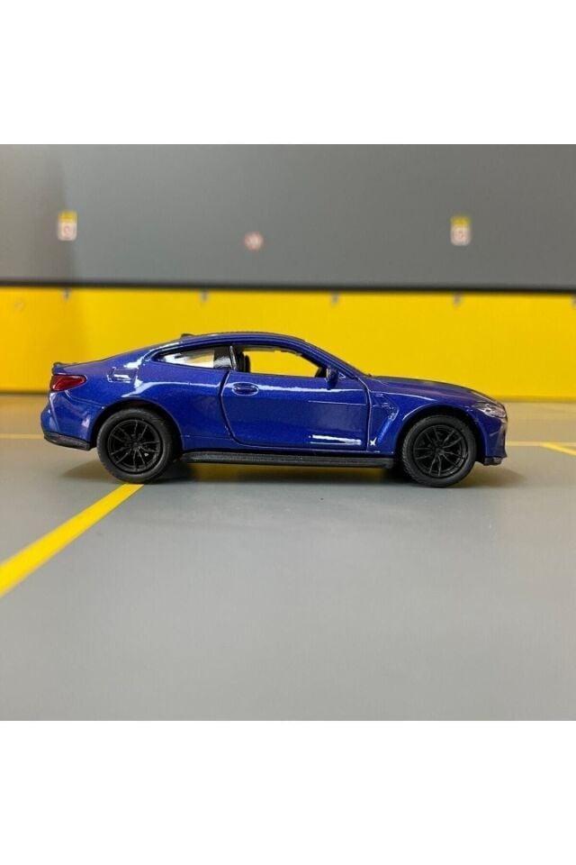 Bmw M4 1/36 Ölçek Diecast Metal Model Araba MAVİ
