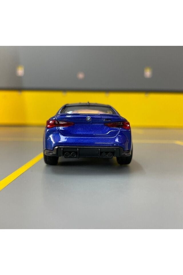 Bmw M4 1/36 Ölçek Diecast Metal Model Araba MAVİ