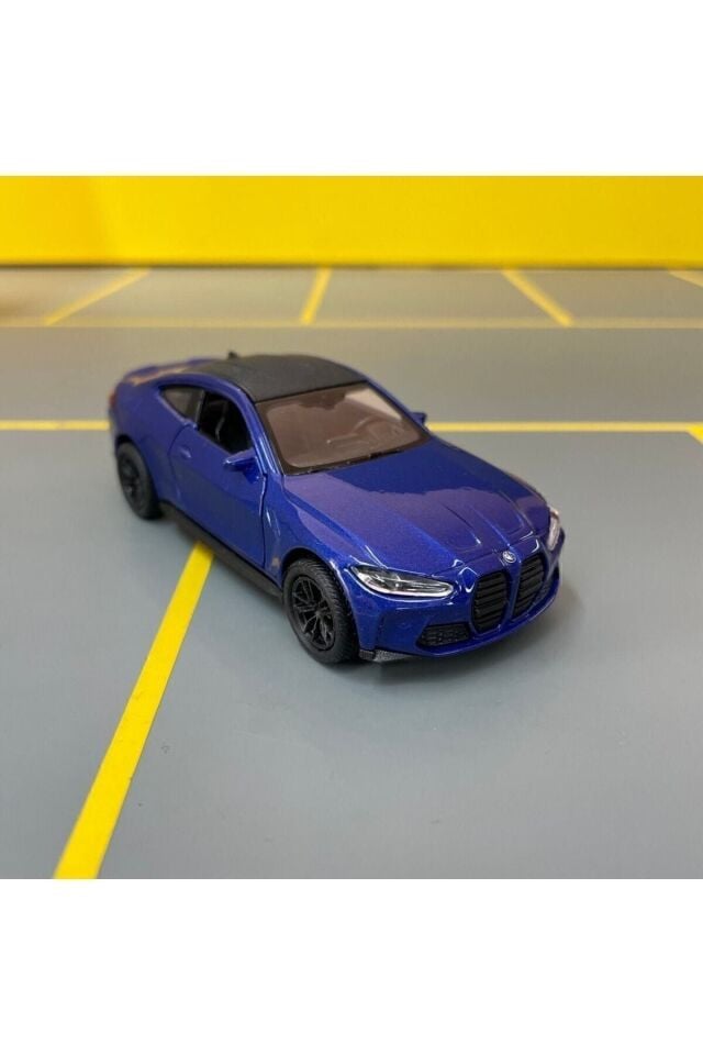 Bmw M4 1/36 Ölçek Diecast Metal Model Araba MAVİ